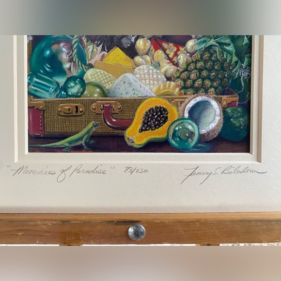 Fanny Bilodeau “Memories of Paradise” Tropical Art Print Signed and Numbered - Picture 3 of 4